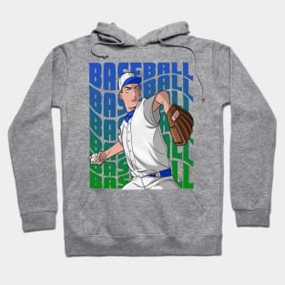 Baseball Player Boys Girls Youth Pitcher Sports Hoodie